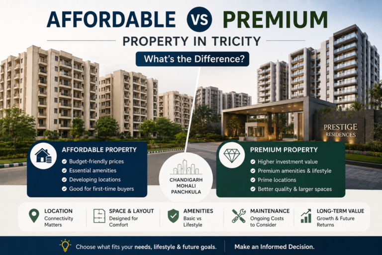 Affordable vs Premium Property in Tricity: What's the Difference?