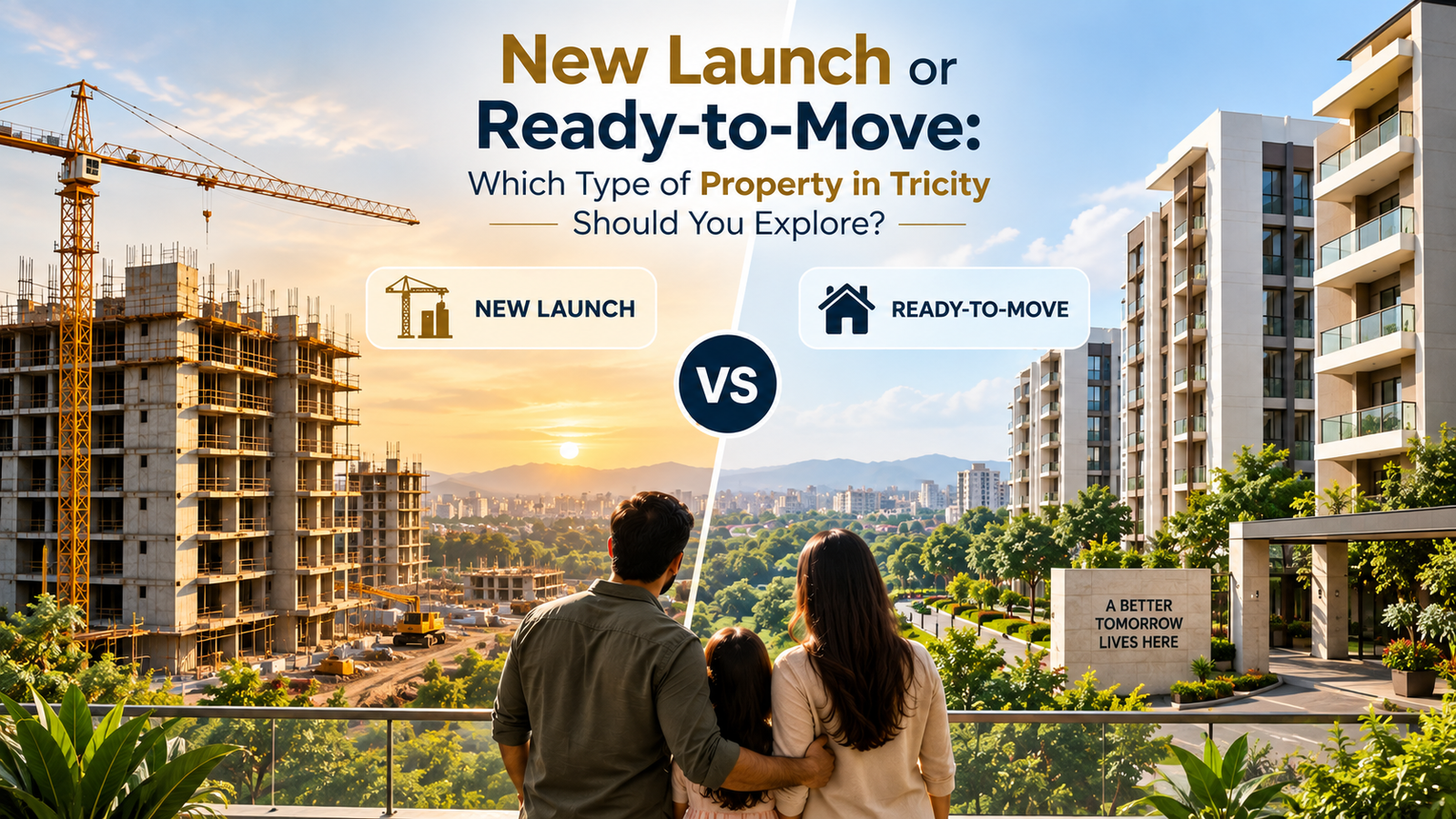 New Launch or Ready-to-Move: Which Type of Property in Tricity Should You Explore?
